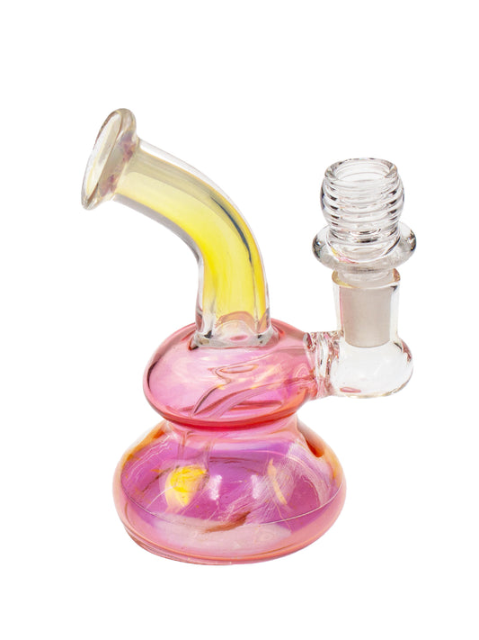 Bent Neck 5" Cool Pink Water Pipe