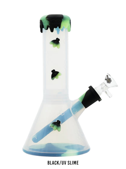 10.5" Silicone Bee Clear Waterpipe