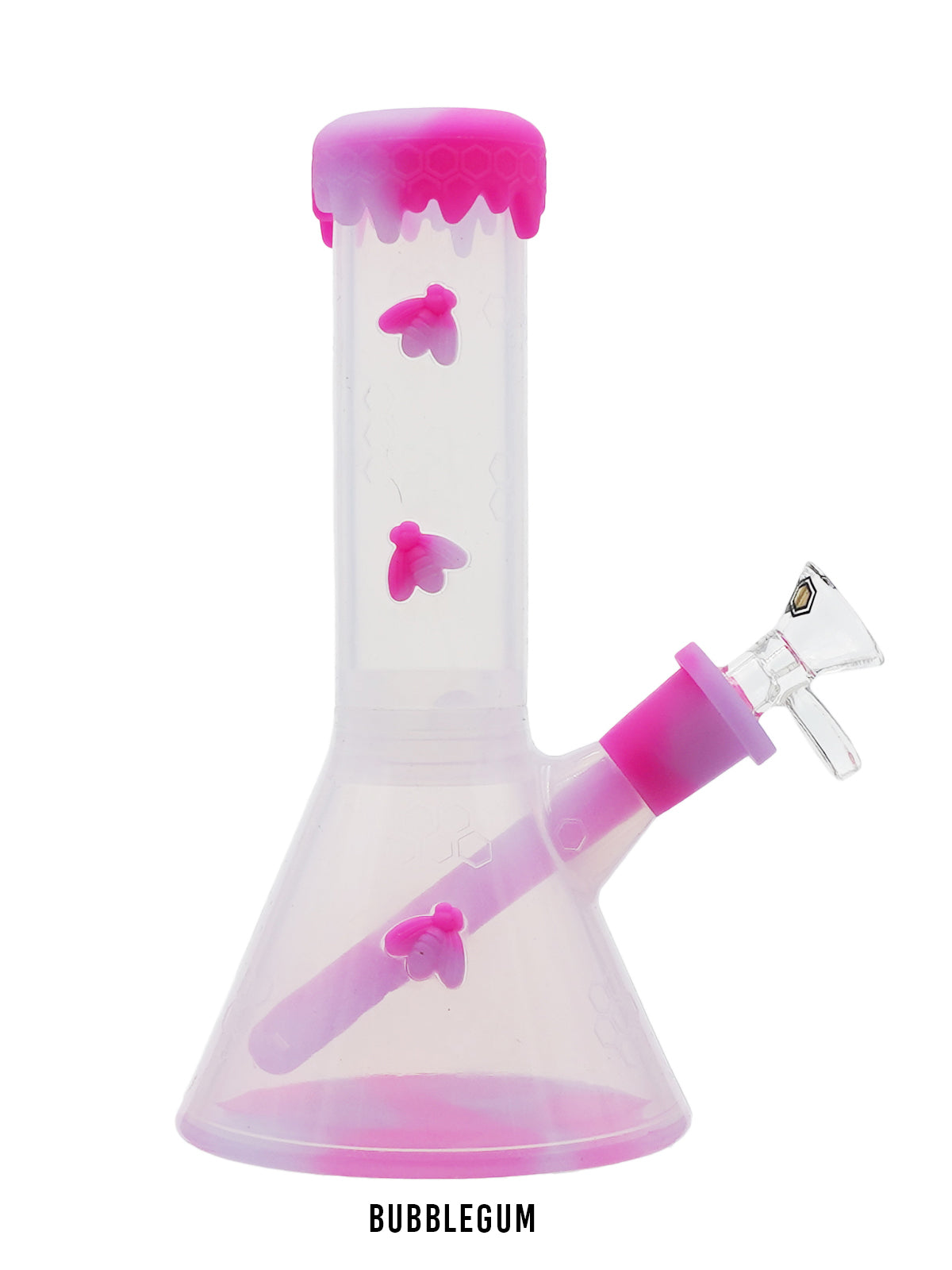 10.5" Silicone Bee Clear Waterpipe