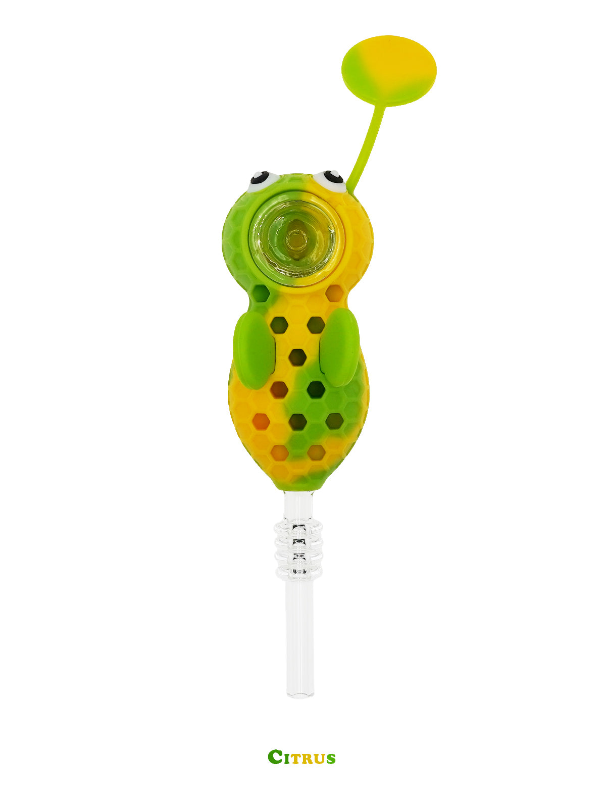 2 in 1 Bee Shaped Silicone Handpipe