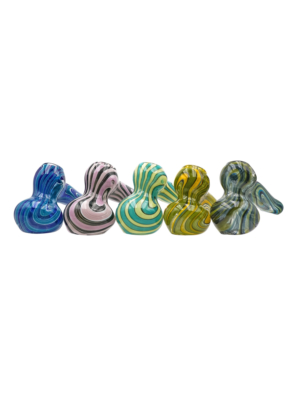 Elegant Waves Glass Bubbler