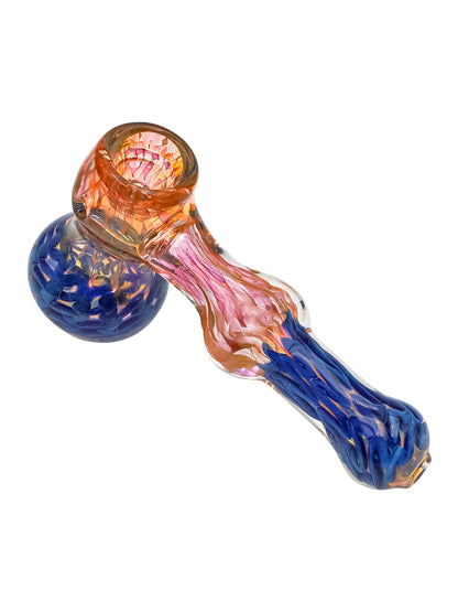 Pink Blue Glass Bubbler