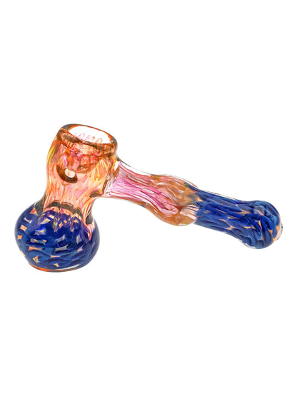 Pink Blue Glass Bubbler