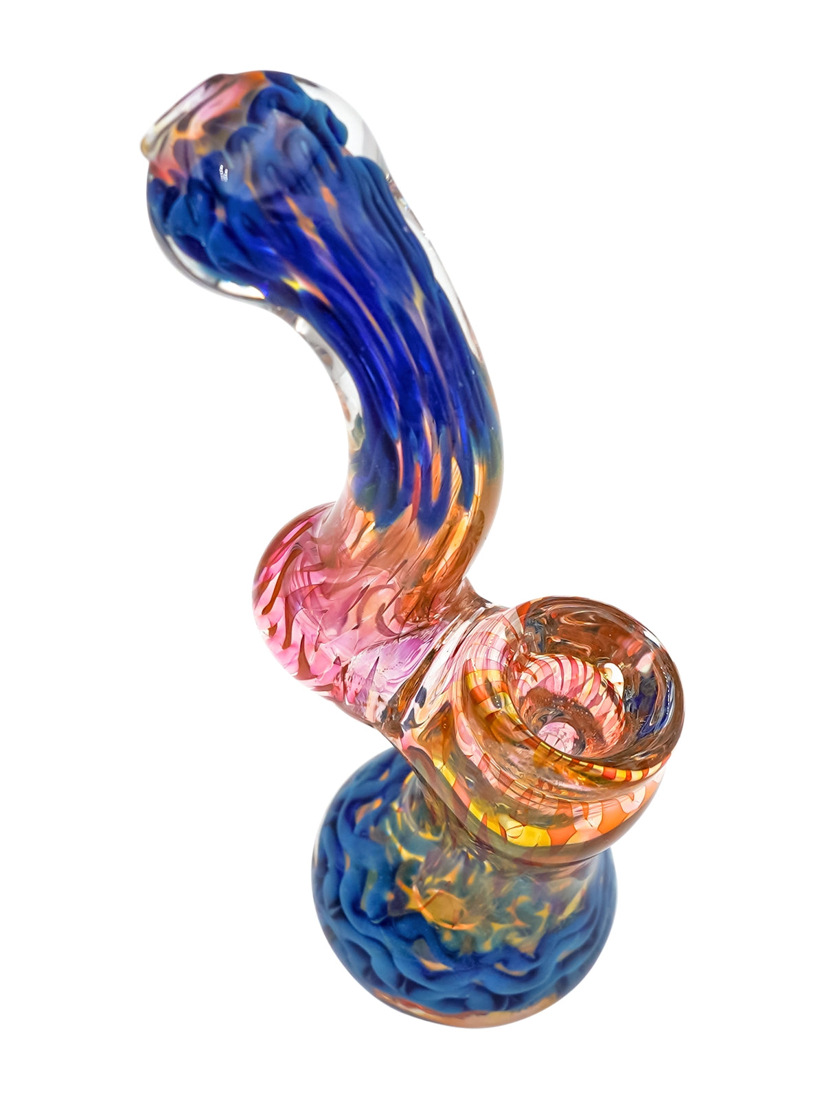 Blue Hue Glass Bubbler