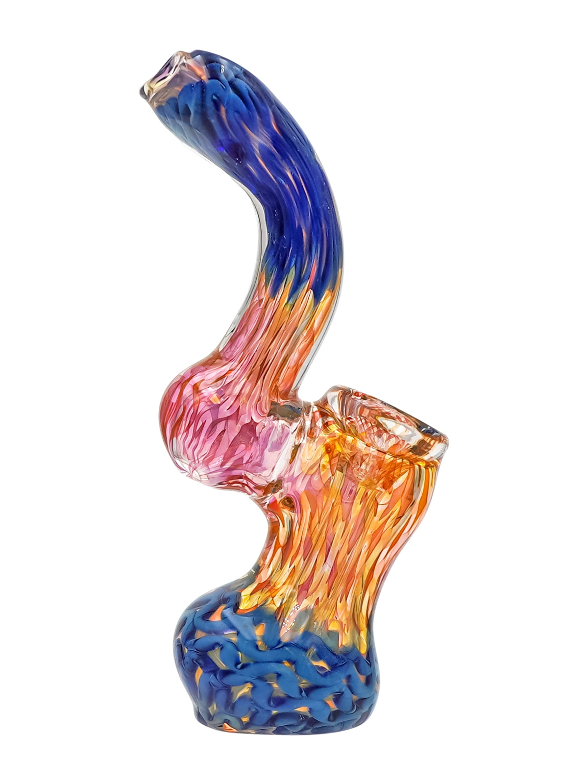 Blue Hue Glass Bubbler