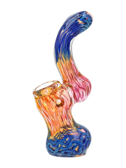 Blue Hue Glass Bubbler