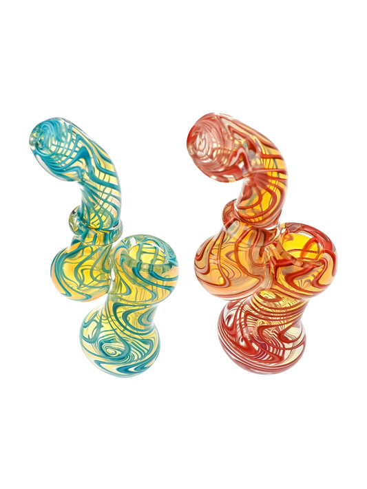 Two Wave Glass Bubbler