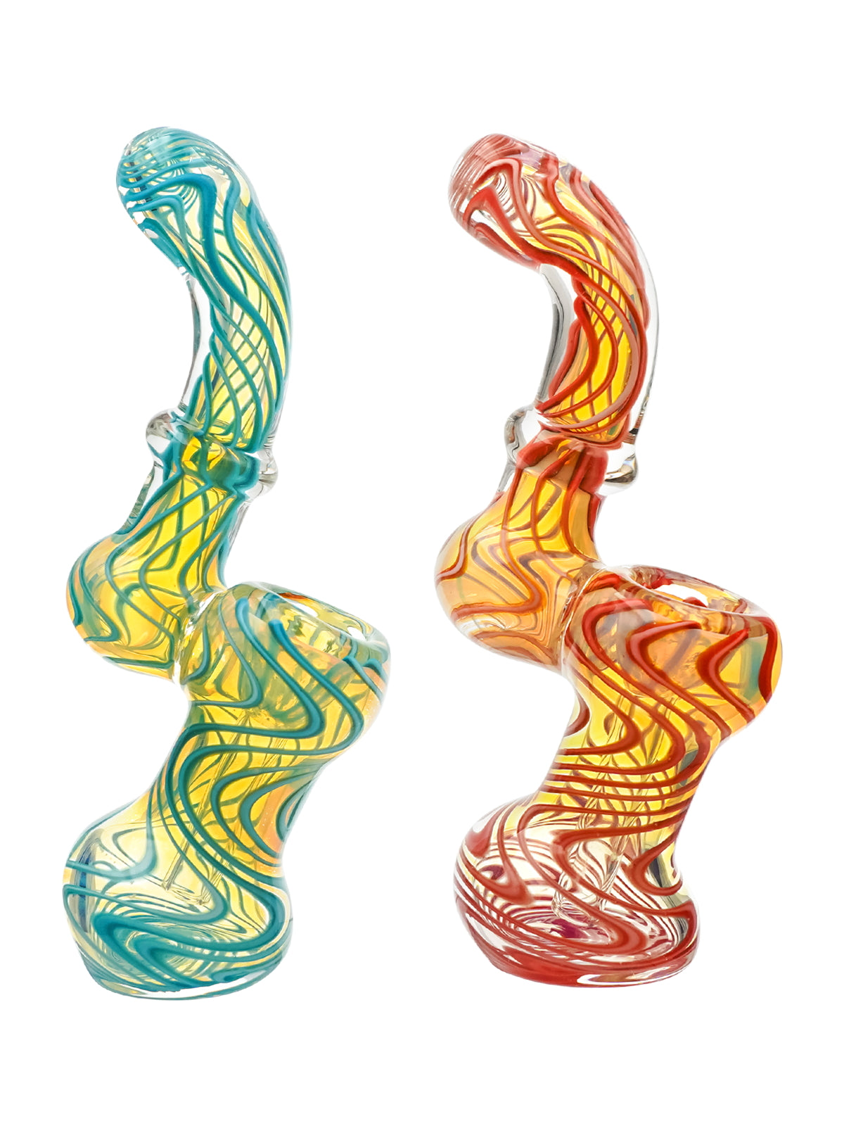 Two Wave Glass Bubbler