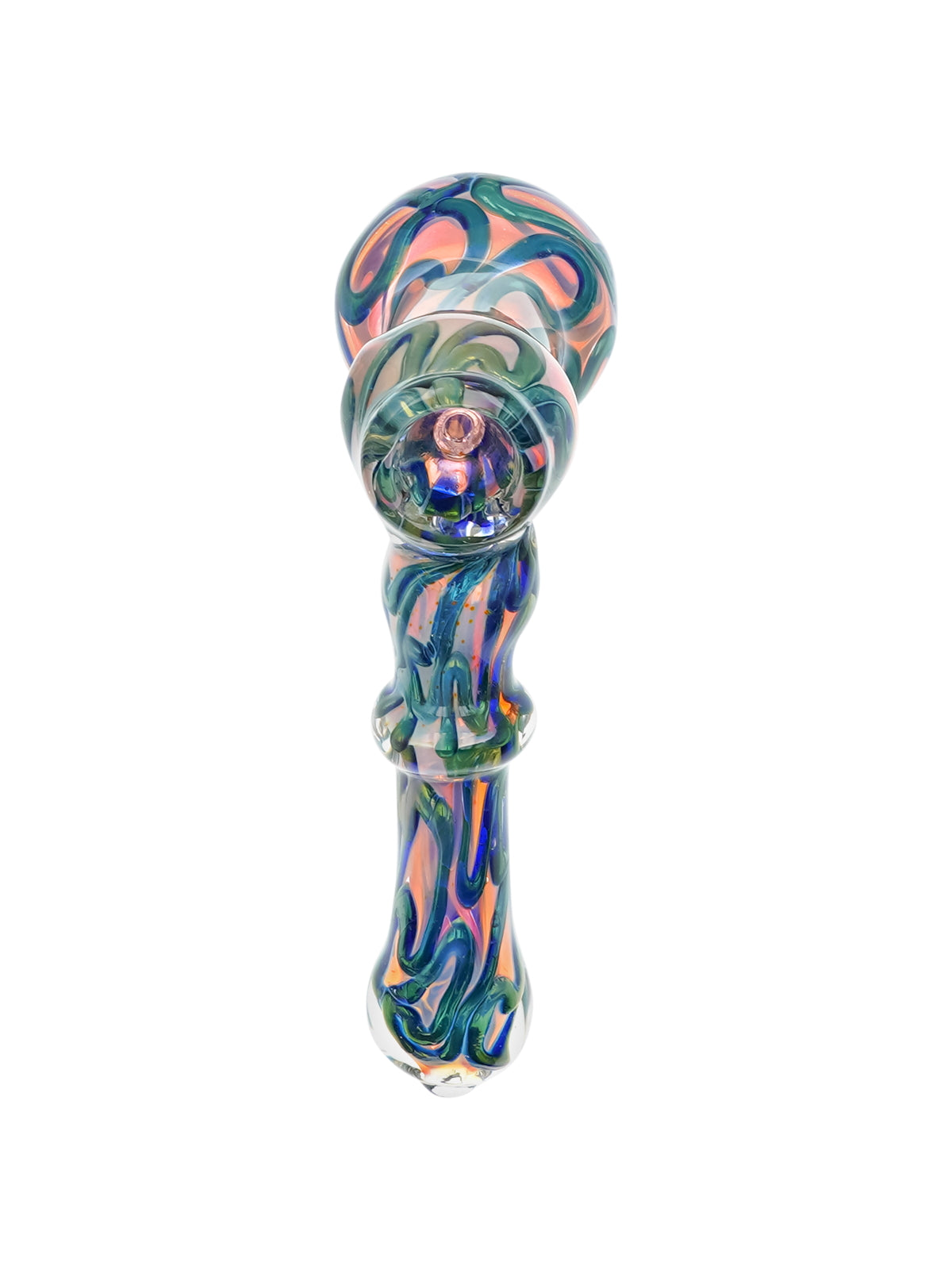 5" Rainbow Glass Bubbler