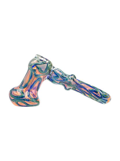 5" Rainbow Glass Bubbler