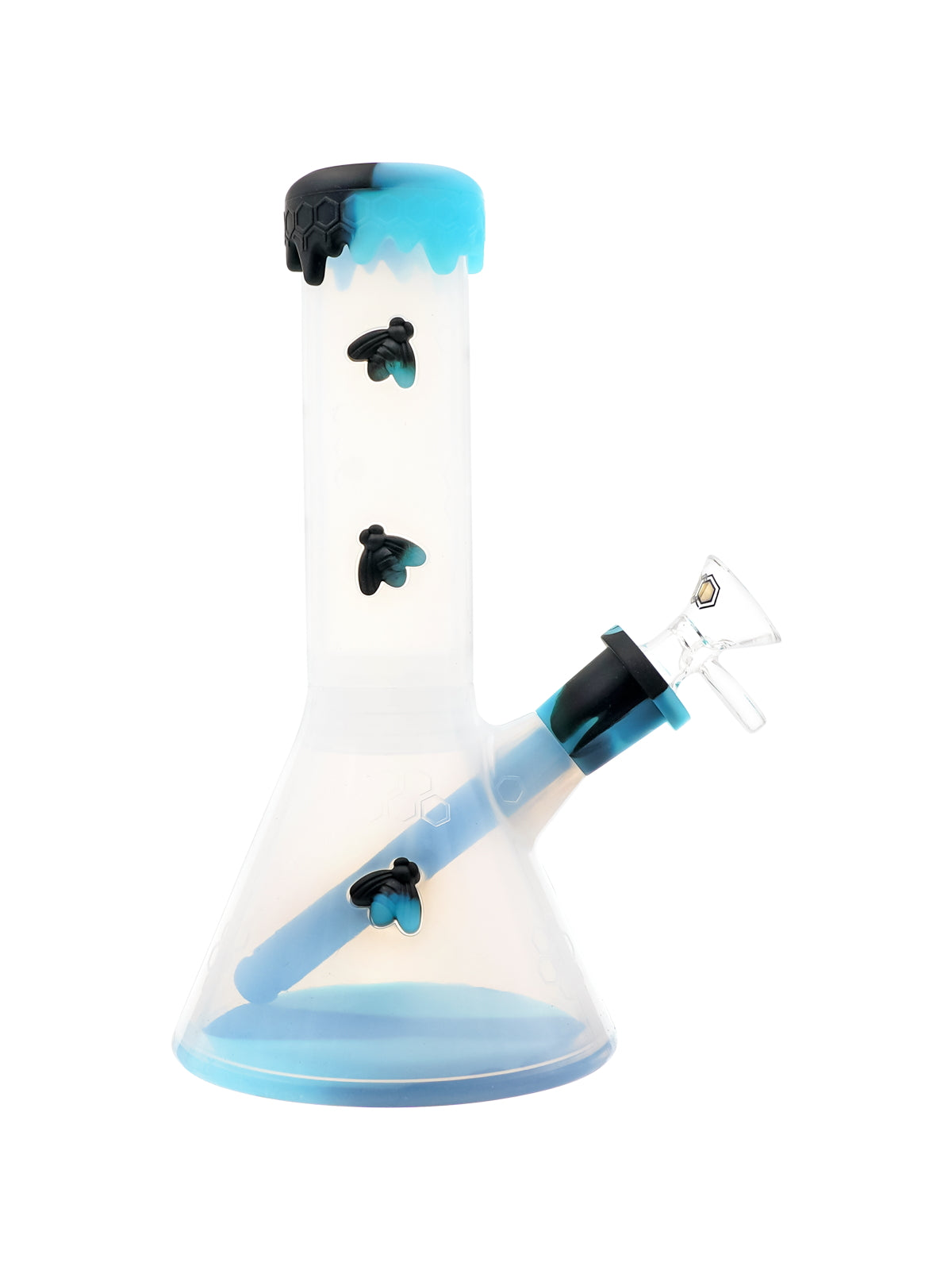 10.5" Silicone Bee Clear Waterpipe