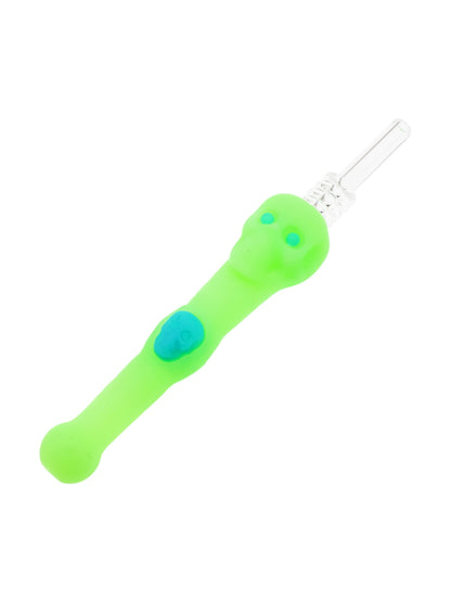 14MM Quartz Tip  - Stratus Silicone Skull Dipper Glow In The Dark