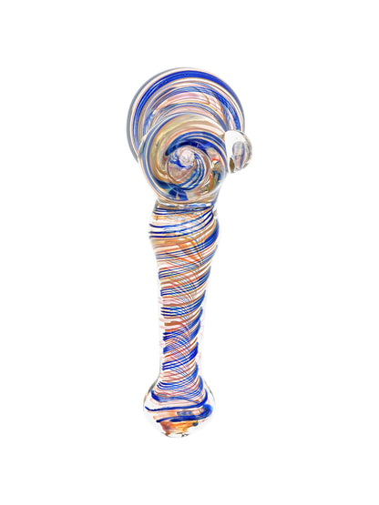 Pink Cotton Candy Glass Bubbler