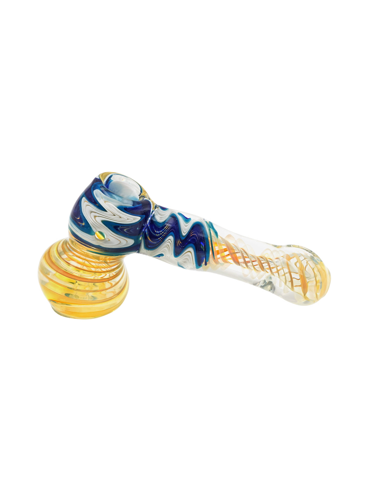 Blue Waves Glass Bubbler