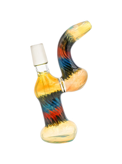 6" Rasta Waves Glass Bubbler