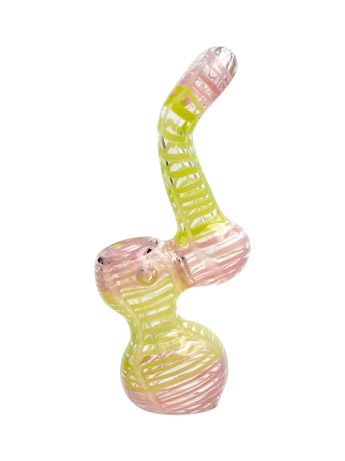 5" Lines Glass Bubbler