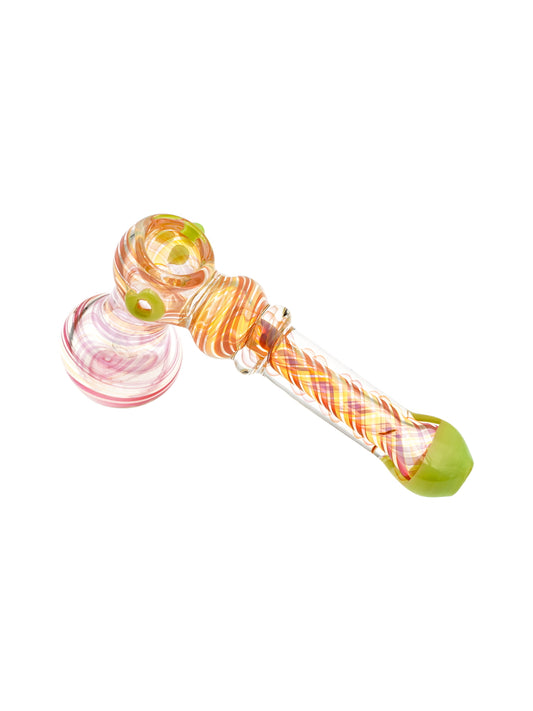 5.5" Cotton Candy Glass Bubbler