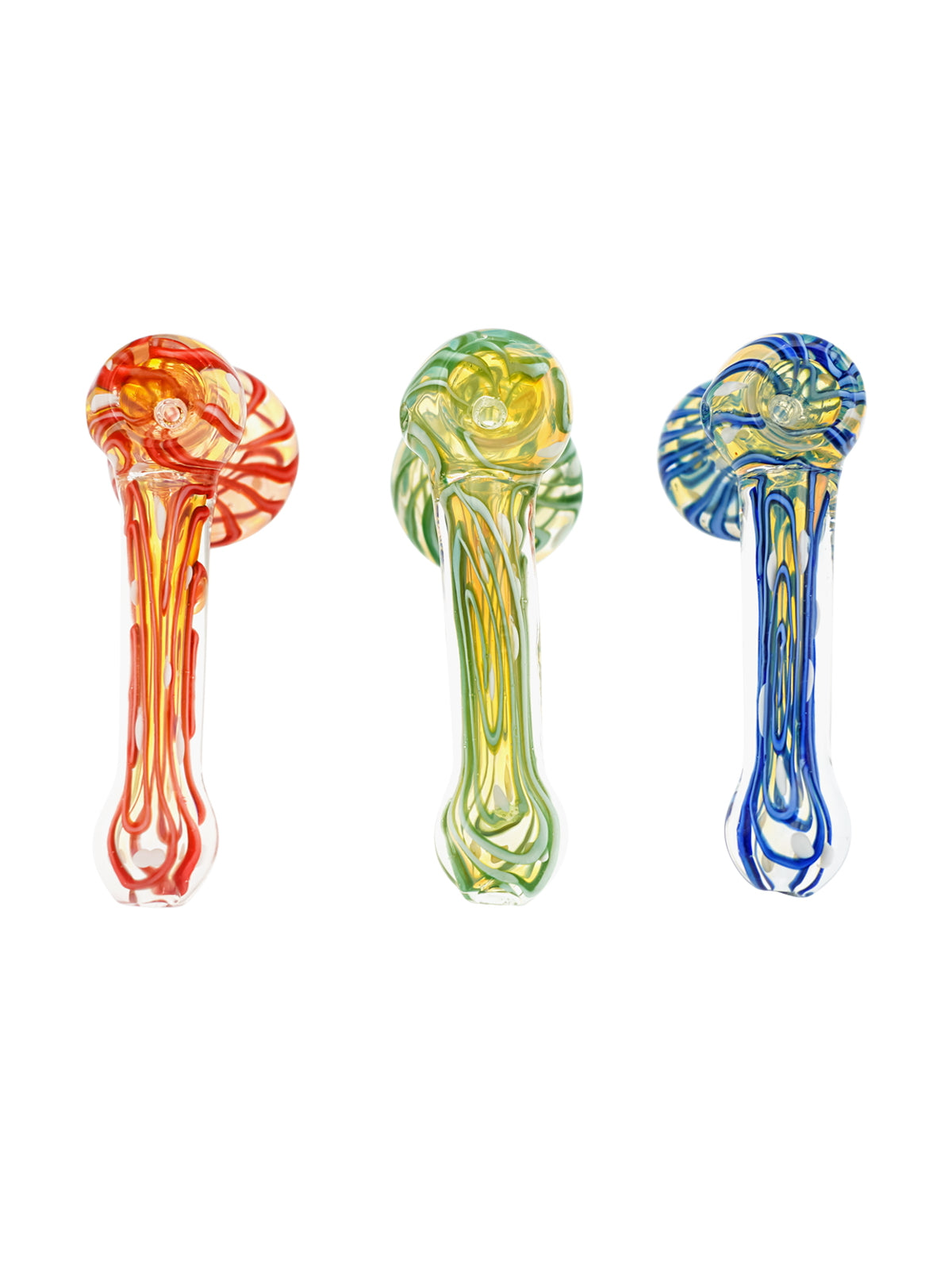 Three Wave Glass Bubbler