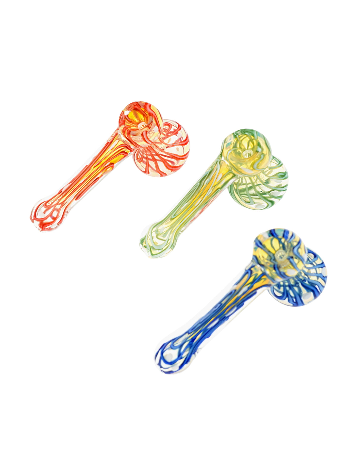 Three Wave Glass Bubbler