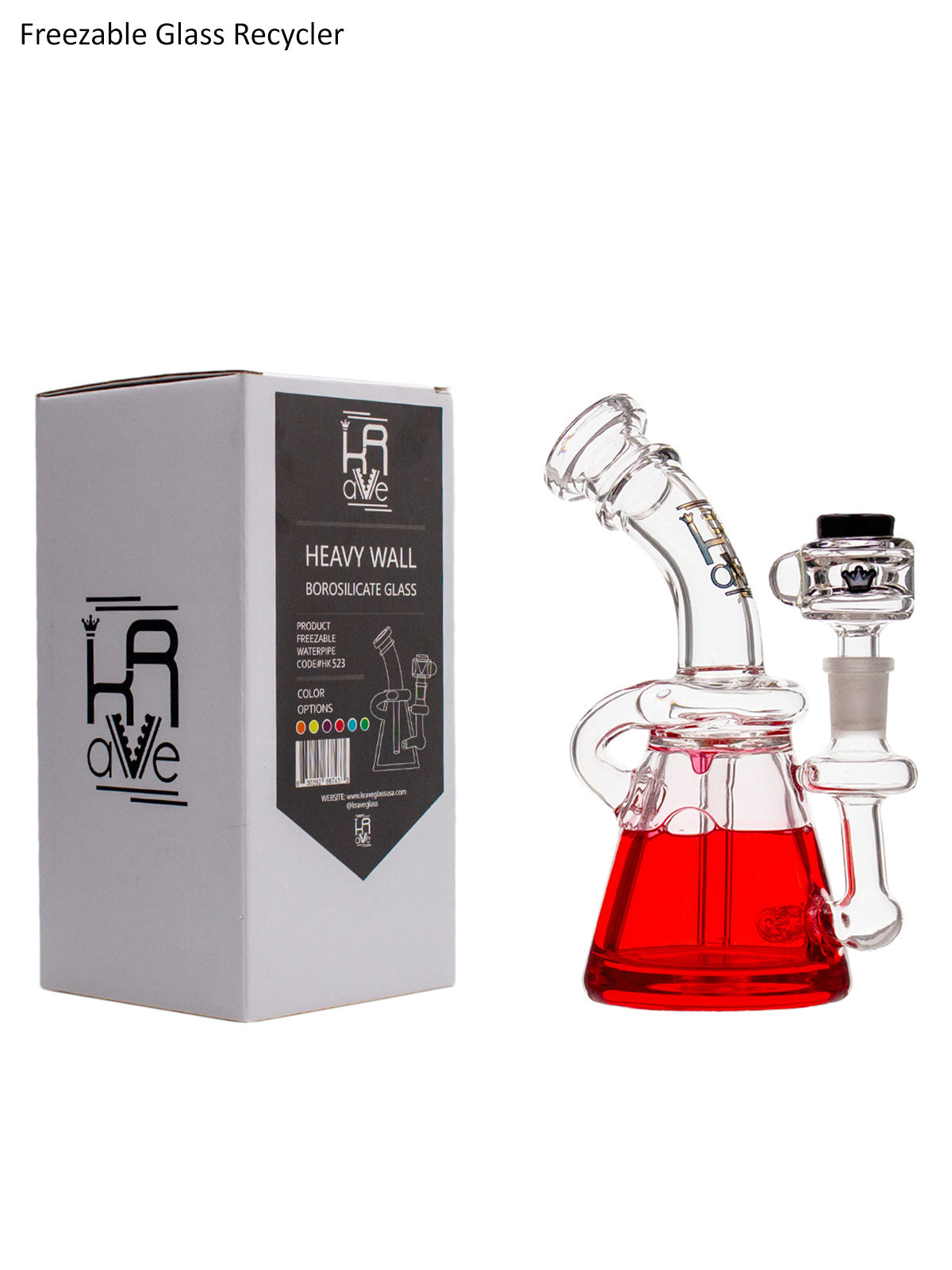 7" Freezable Glass Recycler