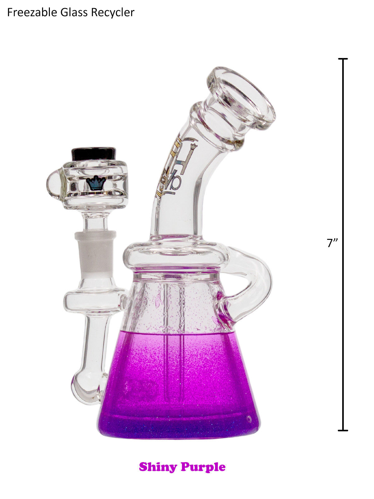 7" Freezable Glass Recycler