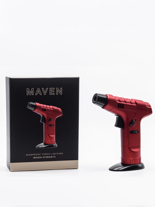 Maven Premium Angled Single Jet Table Torch Lighter