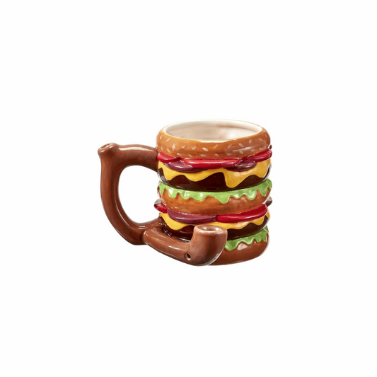 Cheeseburger Ceramic Pipe Mug
