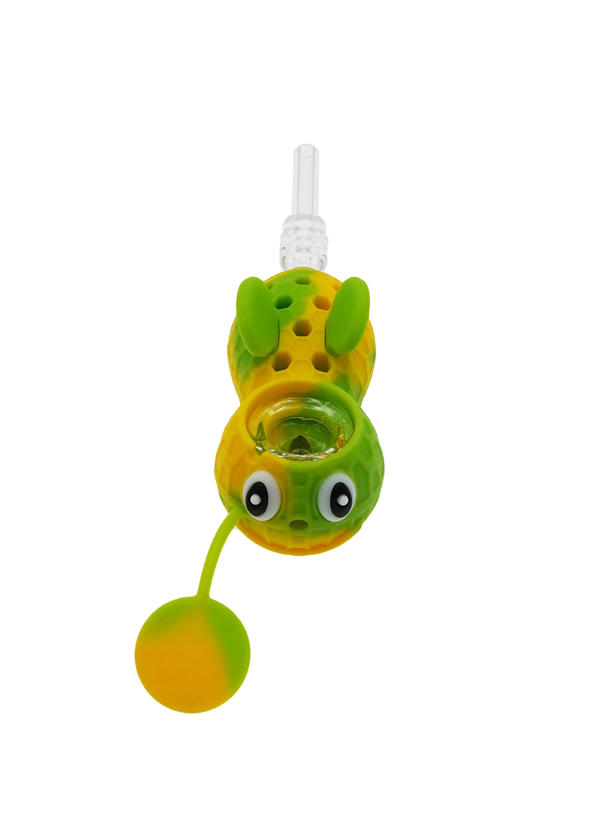 2 in 1 Bee Shaped Silicone Handpipe