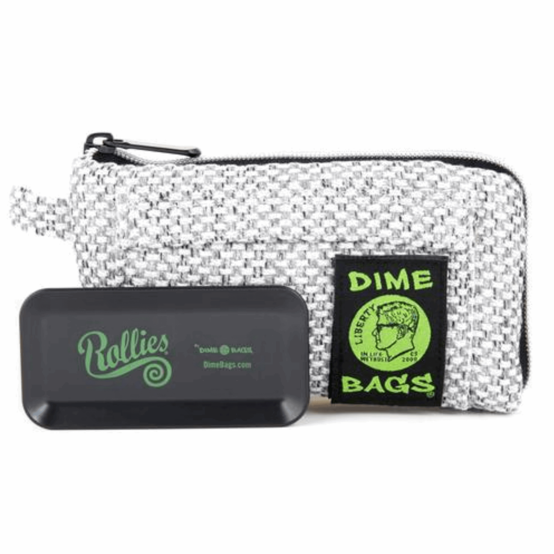 Dime Bags Padded Travel Pouch Case - Silver