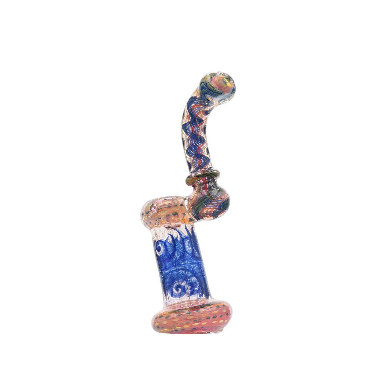 7.5" Psychedelic Peace Glass Bubbler