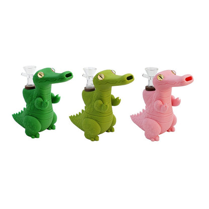 5" Silicone Crocodile Waterpipe