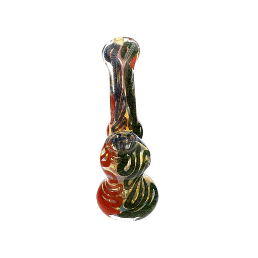 Red Choclate Glass Bubbler