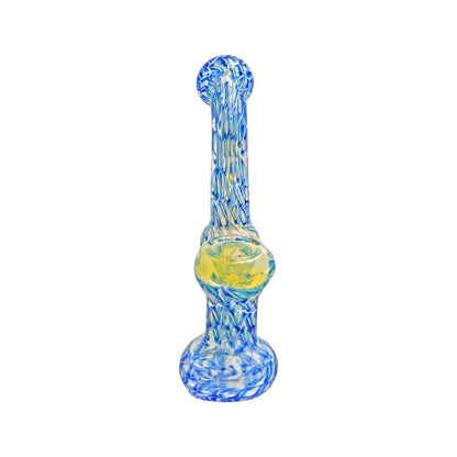 6" Blue Glass Bubbler