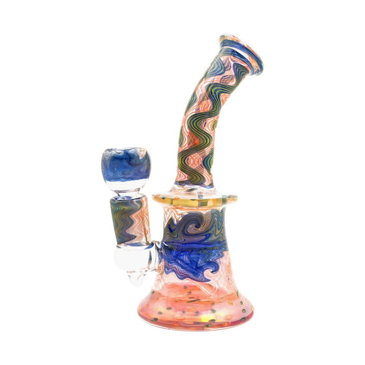 Psychedelic Waves Glass Water Pipe