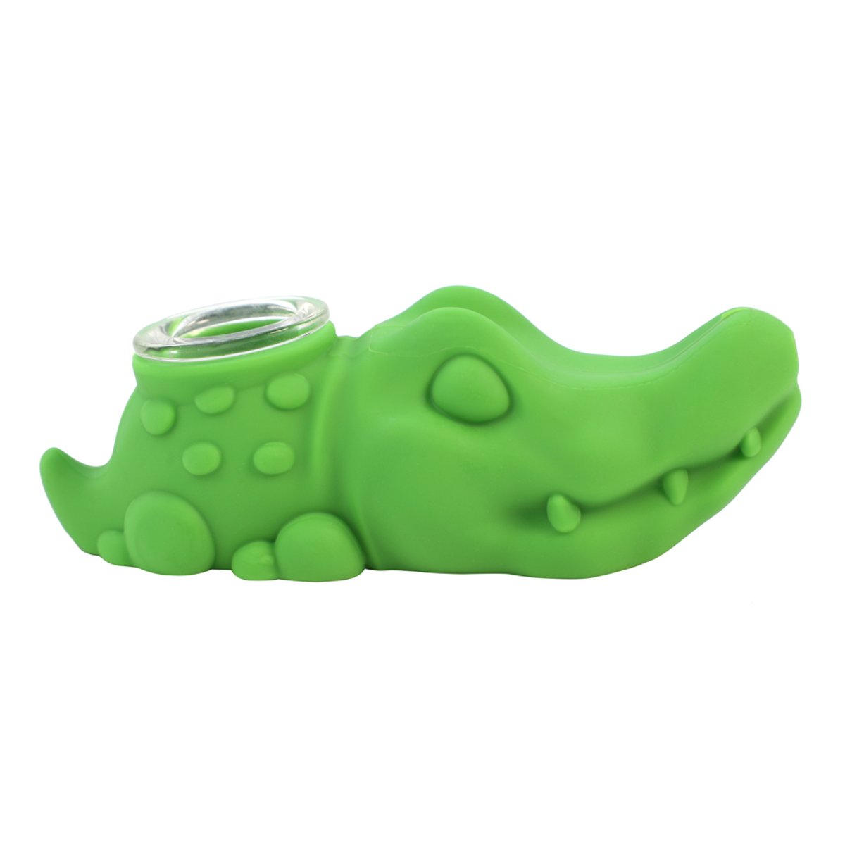 Lying Crocodile Silicone Handpipe