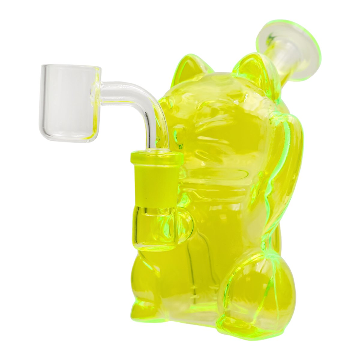 Cat Design Glass Water Pipe