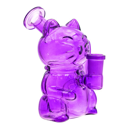 Cat Design Glass Water Pipe