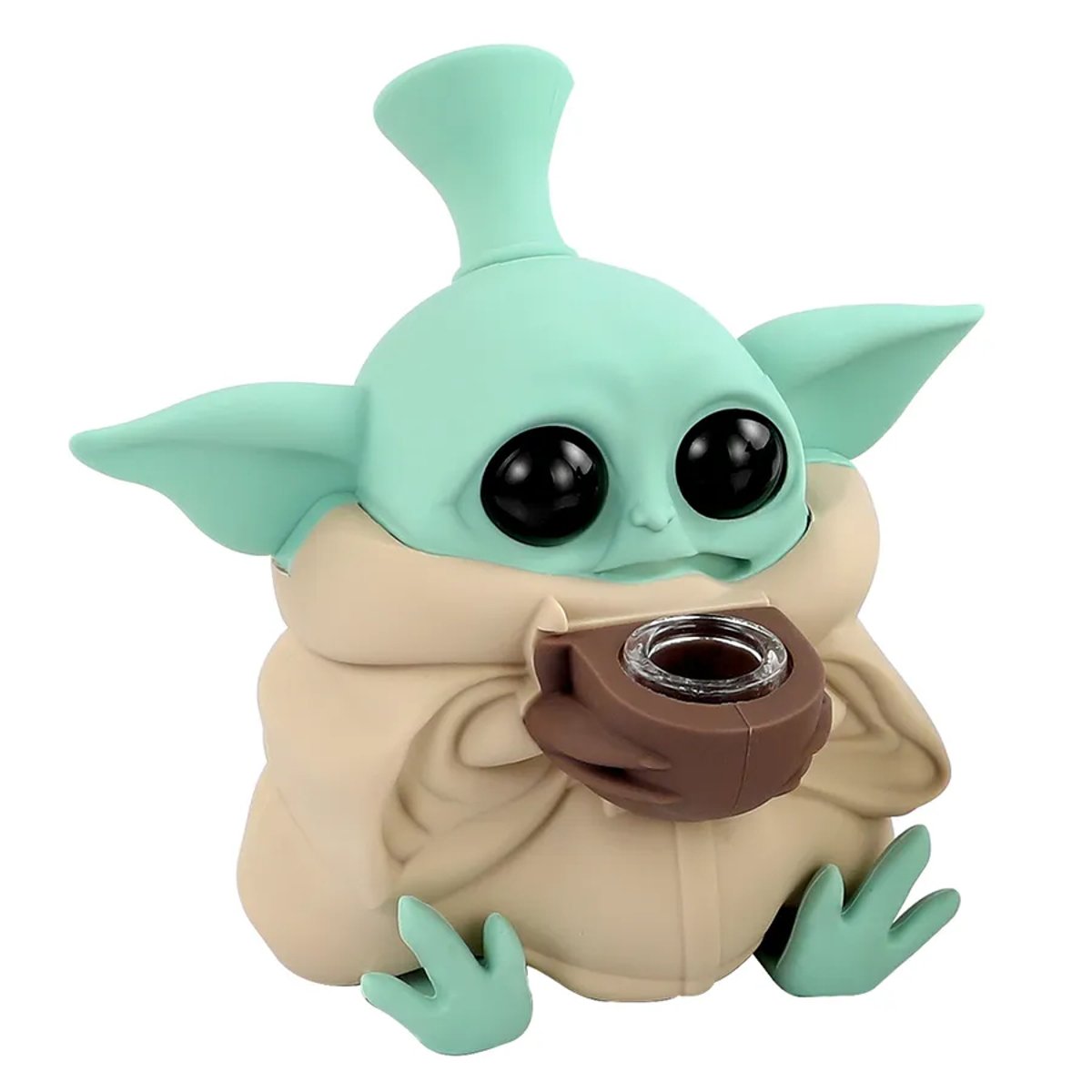 Baby Yoda Silicone Water Pipe