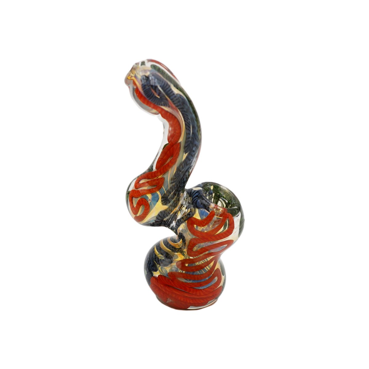 Red Choclate Glass Bubbler