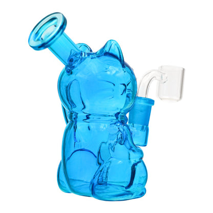 Cat Design Glass Water Pipe