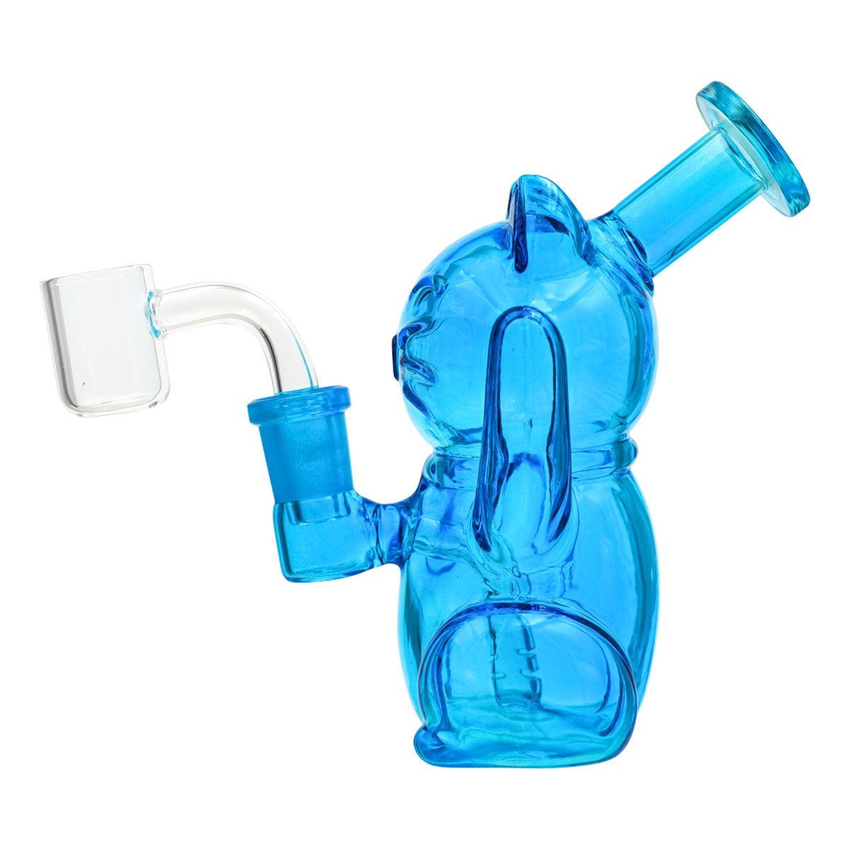 Cat Design Glass Water Pipe