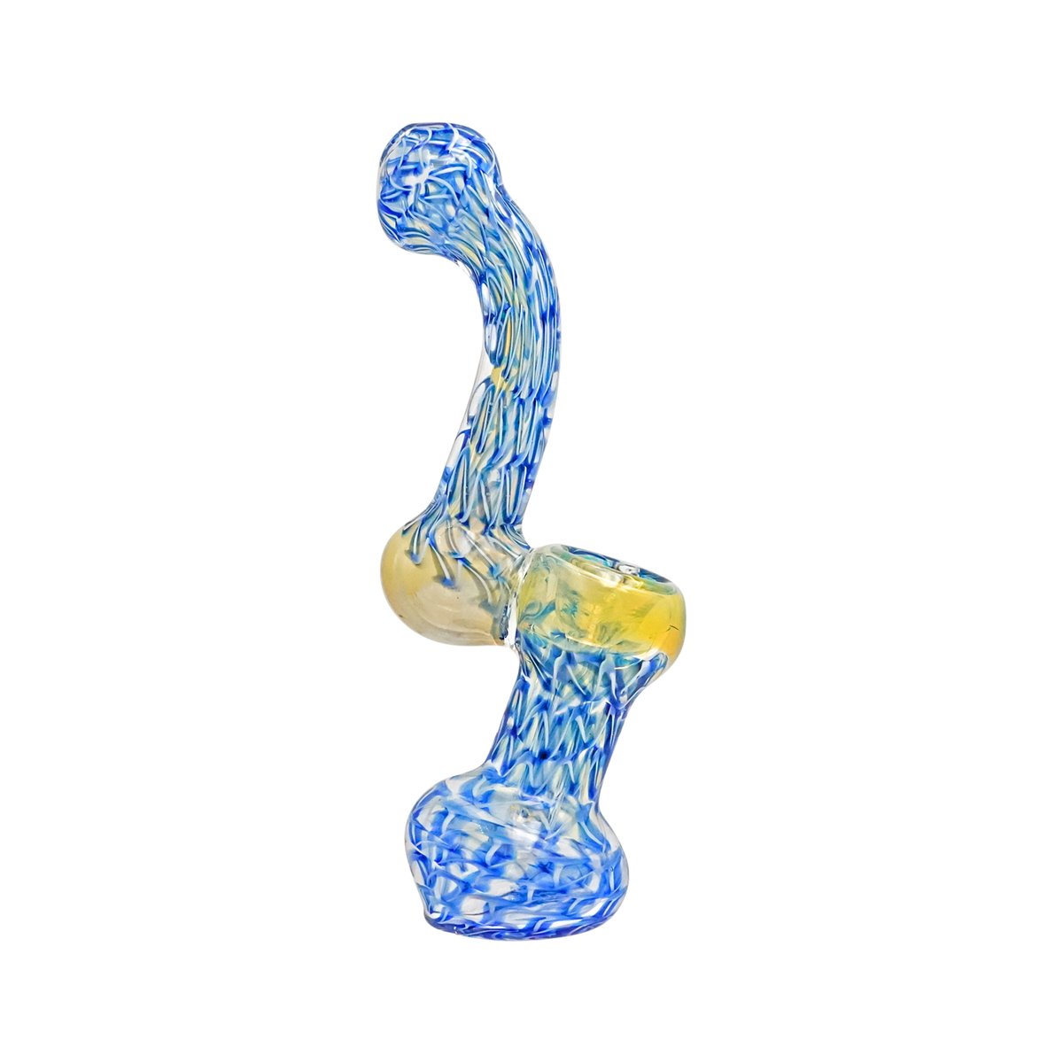 6" Blue Glass Bubbler