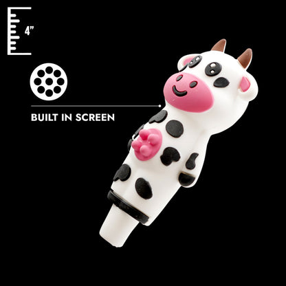 4" Silicon Cow Handpipe