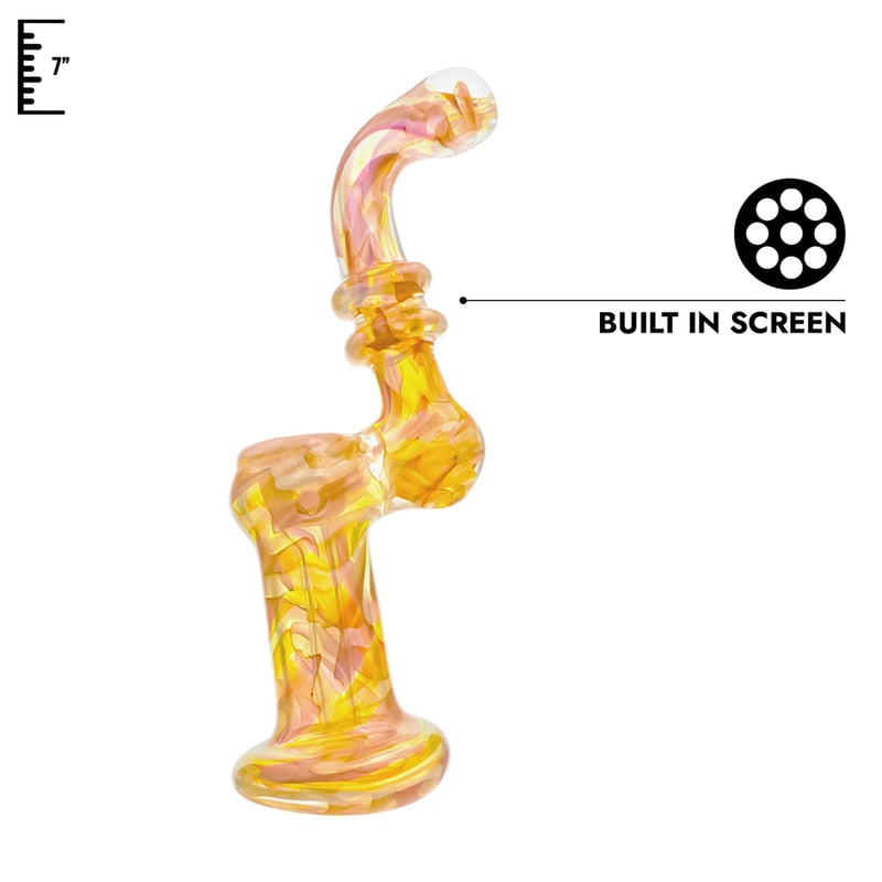 7" Glass Bubbler