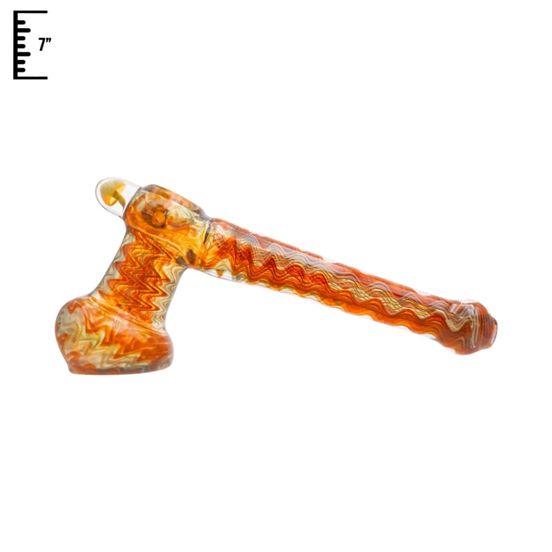 7" Waves Glass Bubbler