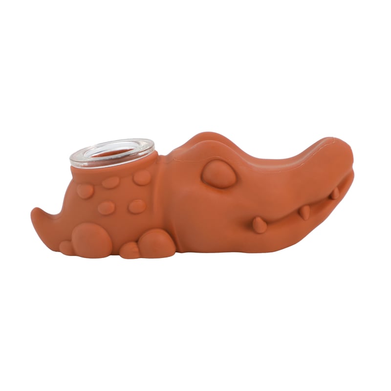 Lying Crocodile Silicone Handpipe