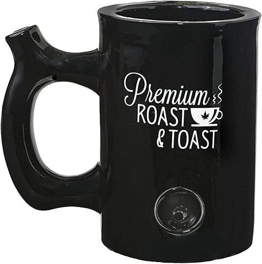 Black Premium Roast & Toast Tall Pipe Mug