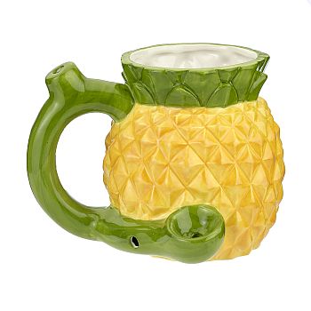 Ceramic Pineapple Mug Pipe