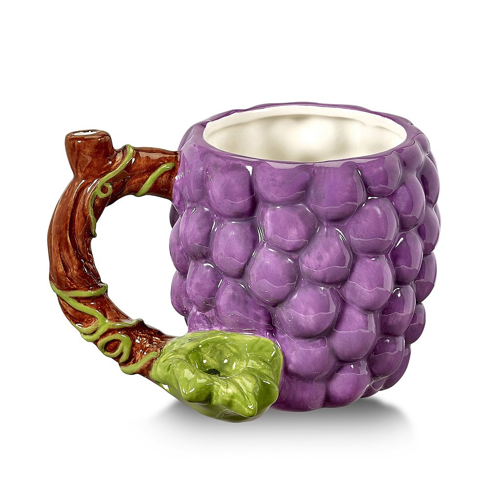 Ceramic Grape Mug Pipe