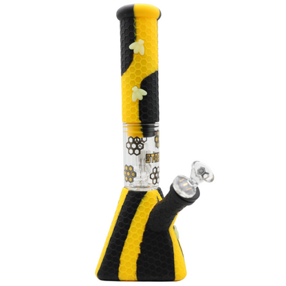 Stratus Silicone Pyramid Bong with Removable Perc